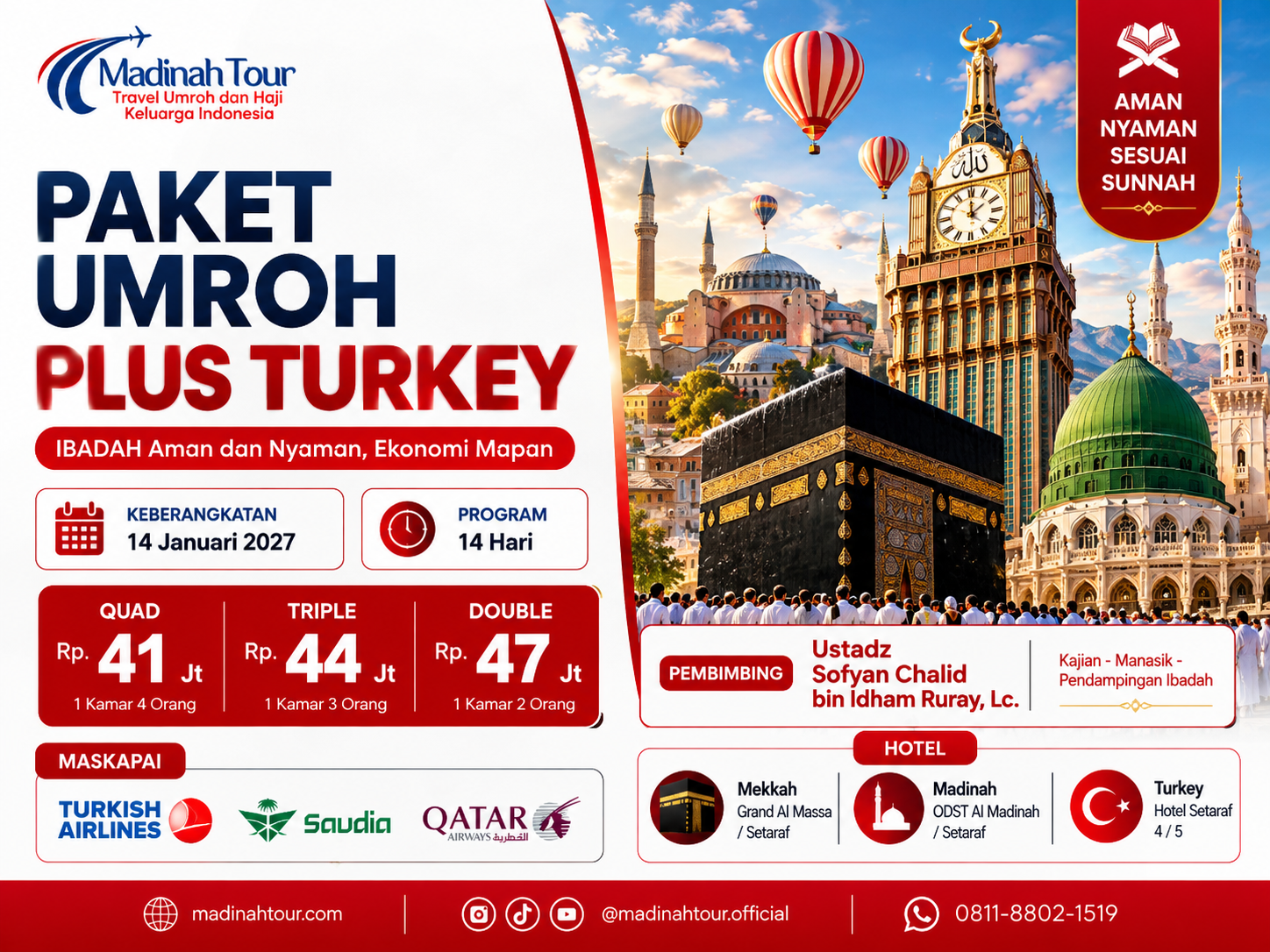 Umroh Turkiye Madinah Tour